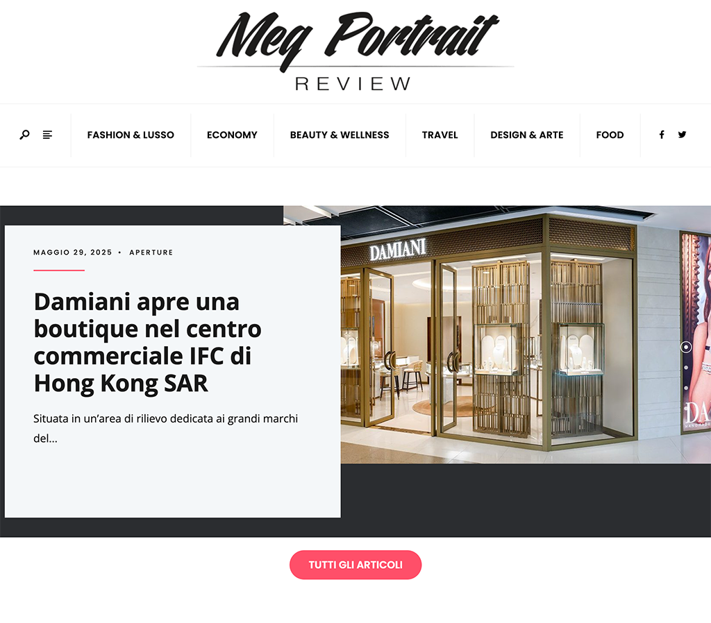 Sito web Meg Portrait